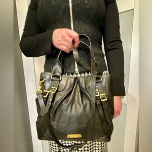 Rare Burberry Calfskin Whipstitch Tote